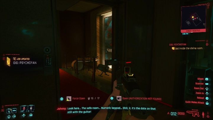 The guitar is located in a locked room - Cyberpunk 2077: Thievery, Heywood - Gigs, walkthrough, map - Heywood - Cyberpunk 2077 Guide