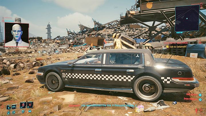 As a reminder, Delamain is the name of the artificial intelligence and at the same time autonomous cabs traveling in the Night City - Cyberpunk 2077: List of free cars - World Atlas - Cyberpunk 2077 Guide