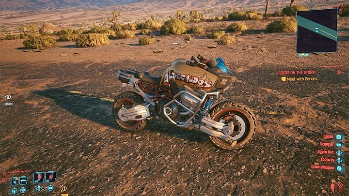 This motorcycle appears for the first time during the Life During Wartime story mission which is a part of Act 2 of the story - Cyberpunk 2077: List of free cars - World Atlas - Cyberpunk 2077 Guide