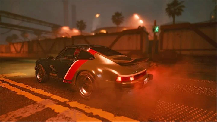 This is the only licensed car in the game - Porsche 911 from Cyberpunk 2077 is visually based on the classic 930 generation of this model - Cyberpunk 2077: List of free cars - World Atlas - Cyberpunk 2077 Guide