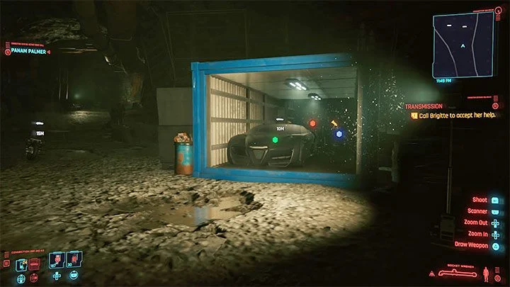 You have to find a blue container with a car in one of the mine tunnels - Cyberpunk 2077: List of free cars - World Atlas - Cyberpunk 2077 Guide