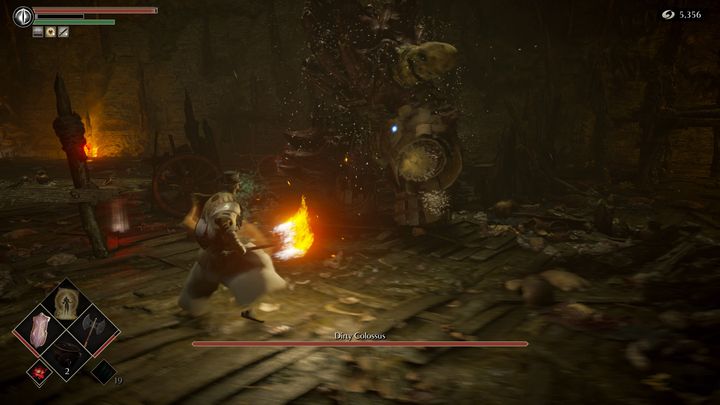 It is also recommended to use black pine resin to apply a fire effect to the weapon, which will inflict even more damage to the boss - Demons Souls Remake: Dirty Colossus - boss, how to defeat? - Demons Souls Remake: Bosses - Demons Souls Remake Guide