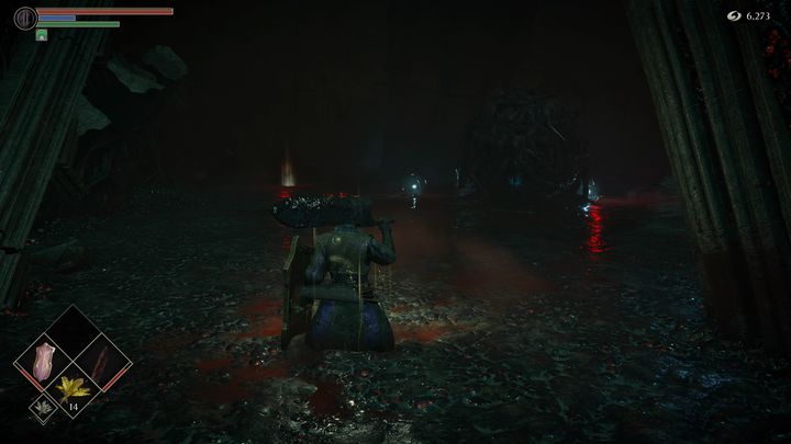 As you go down, check exactly the same swamp, because many interesting objects can be found there, such as the ring, which gradually regenerates mana - Demons Souls Remake: Upper Latria (3-2) - walkthrough - Tower of Latria (Region 3) - Demons Souls Remake Guide