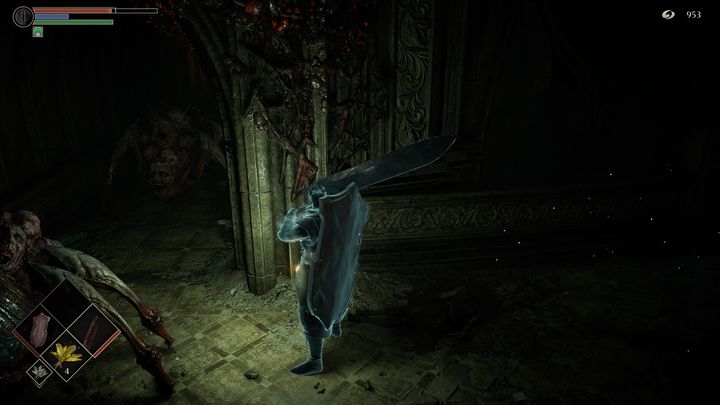 When you go down to the bottom, you will encounter several monsters from the swamp - Demons Souls Remake: Upper Latria (3-2) - walkthrough - Tower of Latria (Region 3) - Demons Souls Remake Guide