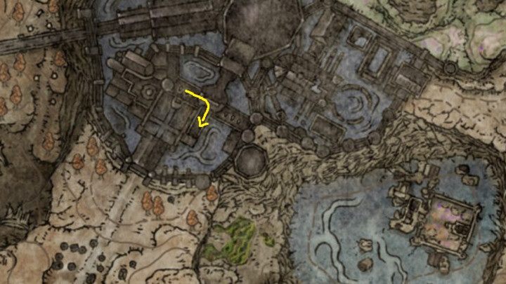 About halfway through the wall you will reach an intersection - Shadow of the Erdtree: How to get to the lower Scadu Altus? - Secret locations - Elden Ring Guide