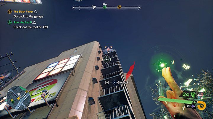 You can use the tengu nearby to reach the roof - Ghostwire Tokyo: After the End 2 - walkthrough - Quests available from chapter 4 - Ghostwire Tokyo Guide