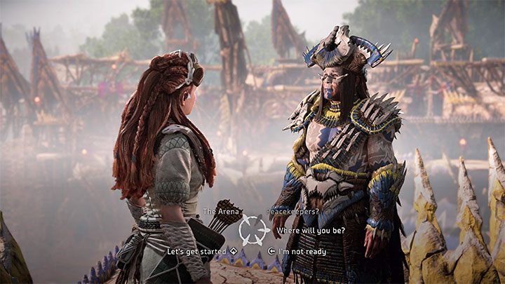 After returning to the Memorial Grove, the area visited in the previous story quest, go to meet Chief Hekarro, who is standing over the arena - Horizon Forbidden West: The Kulrut - walkthrough - Main Storyline - Horizon Forbidden West Guide