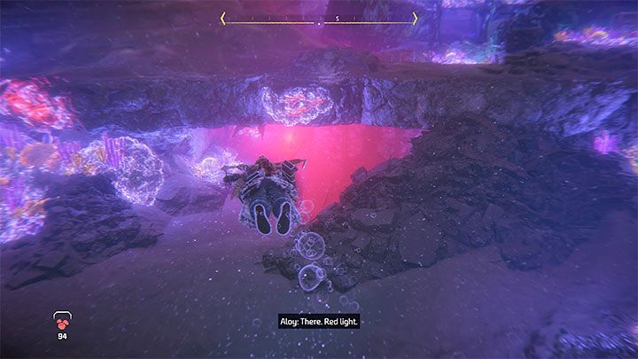 The Tideripper guards an area with a large hole, creating a sort of a vortex - Horizon Forbidden West: The Sea of Sands - walkthrough - Main Storyline - Horizon Forbidden West Guide