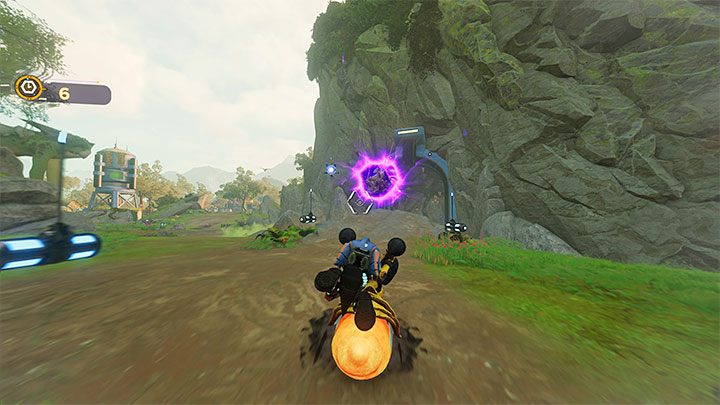 During the time trial, you will move between several dimensions - remember to keep holding the verniers button down at all times - Ratchet & Clank Rift Apart: Arena, Bronze Cup - walkthrough, all fights - Scarst Debris Cloud - Ratchet & Clank Rift Apart Guide