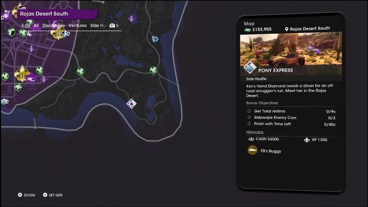 Reward - Saints Row 2022: Side Hustles (Rojas Desert South) - list and description of activity - Rojas Desert South - Saints Row Guide, Walkthrough