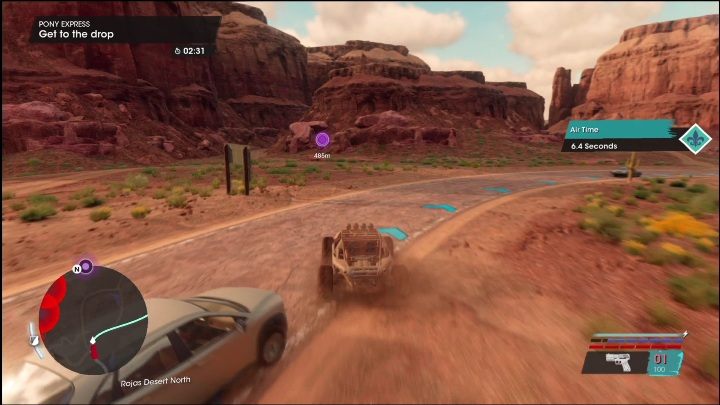 The questgiver is in the south-eastern part of the location - Saints Row 2022: Side Hustles (Rojas Desert South) - list and description of activity - Rojas Desert South - Saints Row Guide, Walkthrough