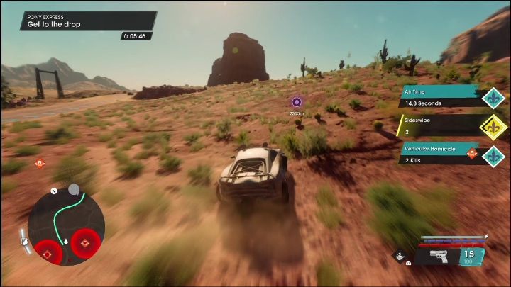 This side activity is available in the western part of the location - Saints Row 2022: Side Hustles (Rojas Desert South) - list and description of activity - Rojas Desert South - Saints Row Guide, Walkthrough