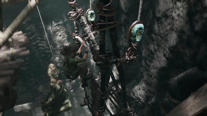 You have to use a lift to descend from the top of the cave - Peruvian Jungle Crypts in Shadow of the Tomb Raider Game - Crypts - Shadow of the Tomb Raider Game Guide