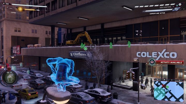 The second capsule is on the terrace of the building, where renovation works are underway - Spider-Man Miles Morales: Time capsules - all locations, list - Collectibles - Spider-Man Miles Morales Guide