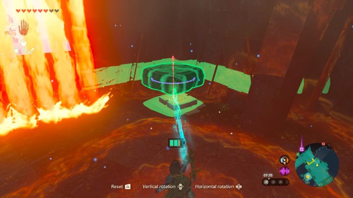 Raise the Hover Stone, place it on the switch next to the gate, and activate it - Zelda TotK: Sidon of the Zora - Walkthrough - Zelda Tears of the Kingdom Guide