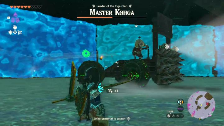 Master Kohga uses various vehicles made by Zonai devices - Zelda TotK: A Mystery in the Depths - Walkthrough - Zelda Tears of the Kingdom Guide