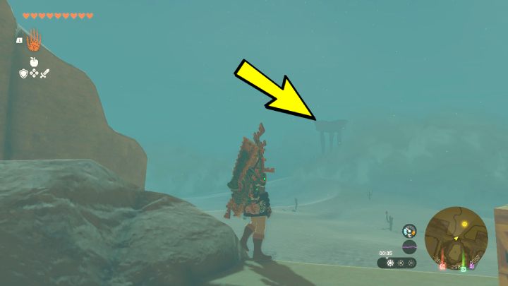 Go to the throne room, stand behind the throne and look at the desert - Zelda TotK: Riju of Gerudo Town - walkthrough - Walkthrough - Zelda Tears of the Kingdom Guide