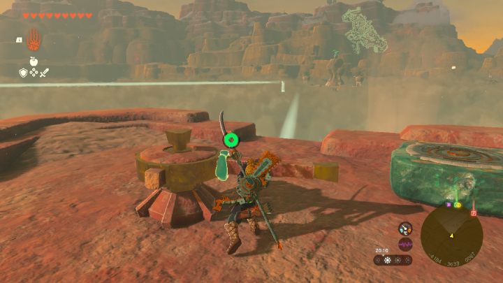 Move the Hover Stone to the top part and remove the board from it - Zelda TotK: Riju of Gerudo Town - walkthrough - Walkthrough - Zelda Tears of the Kingdom Guide