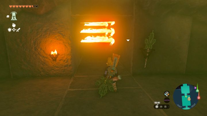 Go forward and pass through the corridor with traps - Zelda TotK: Riju of Gerudo Town - walkthrough - Walkthrough - Zelda Tears of the Kingdom Guide