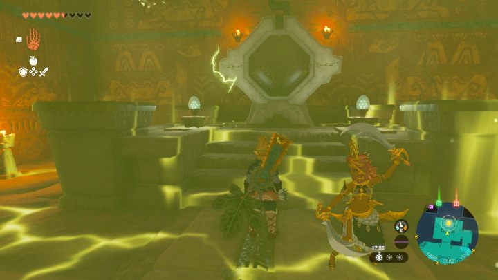 The first is on the same floor - 1F - Zelda TotK: Riju of Gerudo Town - walkthrough - Walkthrough - Zelda Tears of the Kingdom Guide