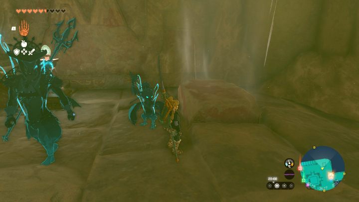 Near the altar you will find a brick that you can move from its location - Zelda TotK: Riju of Gerudo Town - walkthrough - Walkthrough - Zelda Tears of the Kingdom Guide