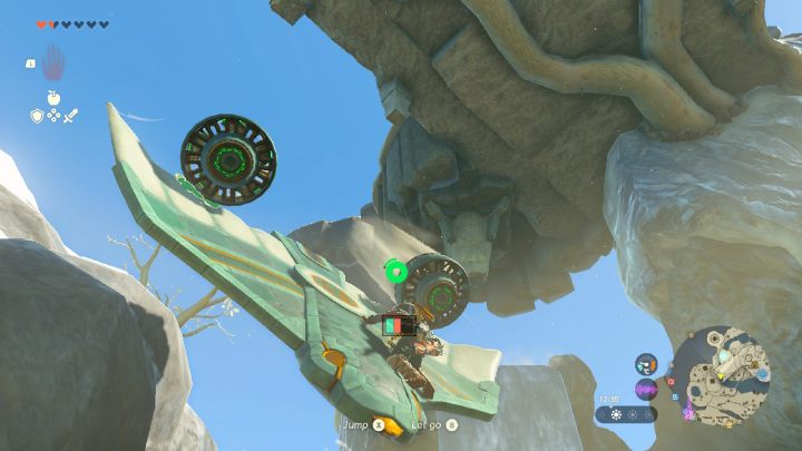 Quickly climb onto the tail of the platform to raise it up - Zelda TotK: how to use Wing? - FAQ - Zelda Tears of the Kingdom Guide