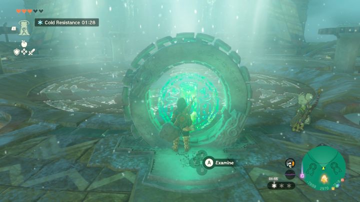 After landing at Wind Temple, interact with the hatch in the middle of the ship - Zelda TotK: Tulin of Rito Village - Walkthrough - Zelda Tears of the Kingdom Guide