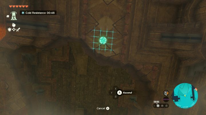 Use Tulin's ability and fly with the glider to the other side of the corridor - Zelda TotK: Tulin of Rito Village - Walkthrough - Zelda Tears of the Kingdom Guide