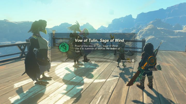 After defeating Colgera, you will receive an additional heart, and the storm in Wind Temple will stop - Zelda TotK: Tulin of Rito Village - Walkthrough - Zelda Tears of the Kingdom Guide