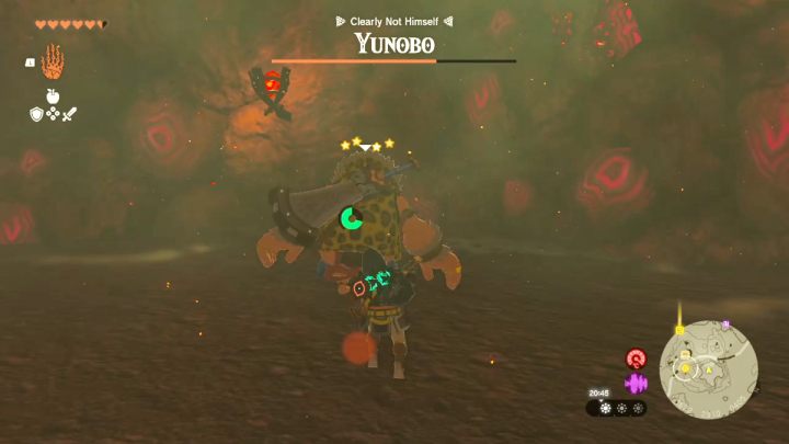 Avoid charging attacks of the enemy - Zelda TotK: Yunobo of Goron City - Walkthrough - Zelda Tears of the Kingdom Guide