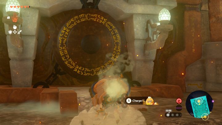 Hit the gong with Yunobo's Attack - Zelda TotK: Yunobo of Goron City - Walkthrough - Zelda Tears of the Kingdom Guide