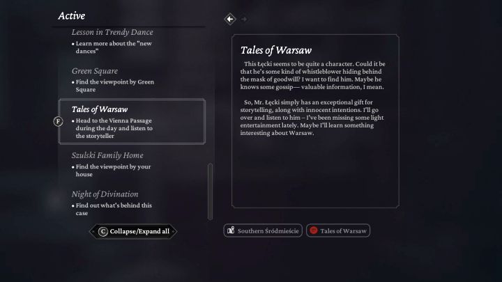 These are unique minor quests, and in the icon description, you can find what requirements there may be to activating them - The Thaumaturge: Interactive map - Interactive map - The Thaumaturge Guide