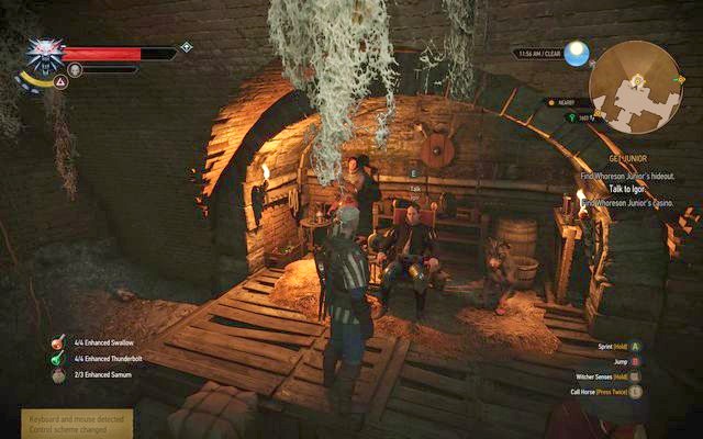 Igor is setting the fights, next to him you will find a chest - The Witcher 3 Wild Hunt: Get Junior - walkthrough - Free City of Novigrad - The Witcher 3 Wild Hunt Guide