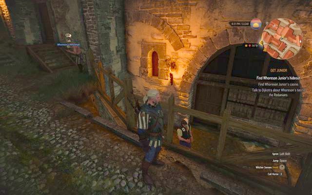 Entrance to the casino - The Witcher 3 Wild Hunt: Get Junior - walkthrough - Free City of Novigrad - The Witcher 3 Wild Hunt Guide