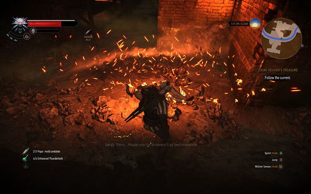 Burn the bodies to save yourself the trouble of fighting drowners - The Witcher 3 Wild Hunt: Count Reuven Treasure - walkthrough - Free City of Novigrad - The Witcher 3 Wild Hunt Guide