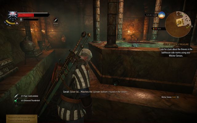 Check the second bath while searching for clues - The Witcher 3 Wild Hunt: Count Reuven Treasure - walkthrough - Free City of Novigrad - The Witcher 3 Wild Hunt Guide