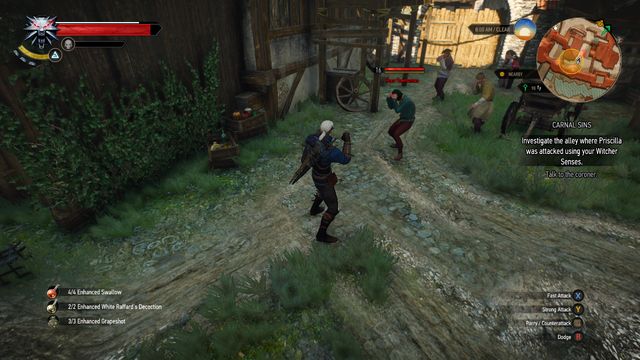 Beat the townsmen attacking you - The Witcher 3 Wild Hunt: Side quests, Free City of Novigrad - walkthrough - Free City of Novigrad - The Witcher 3 Wild Hunt Guide